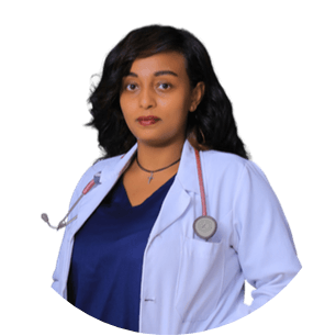 Team member Dr Eden Fekede